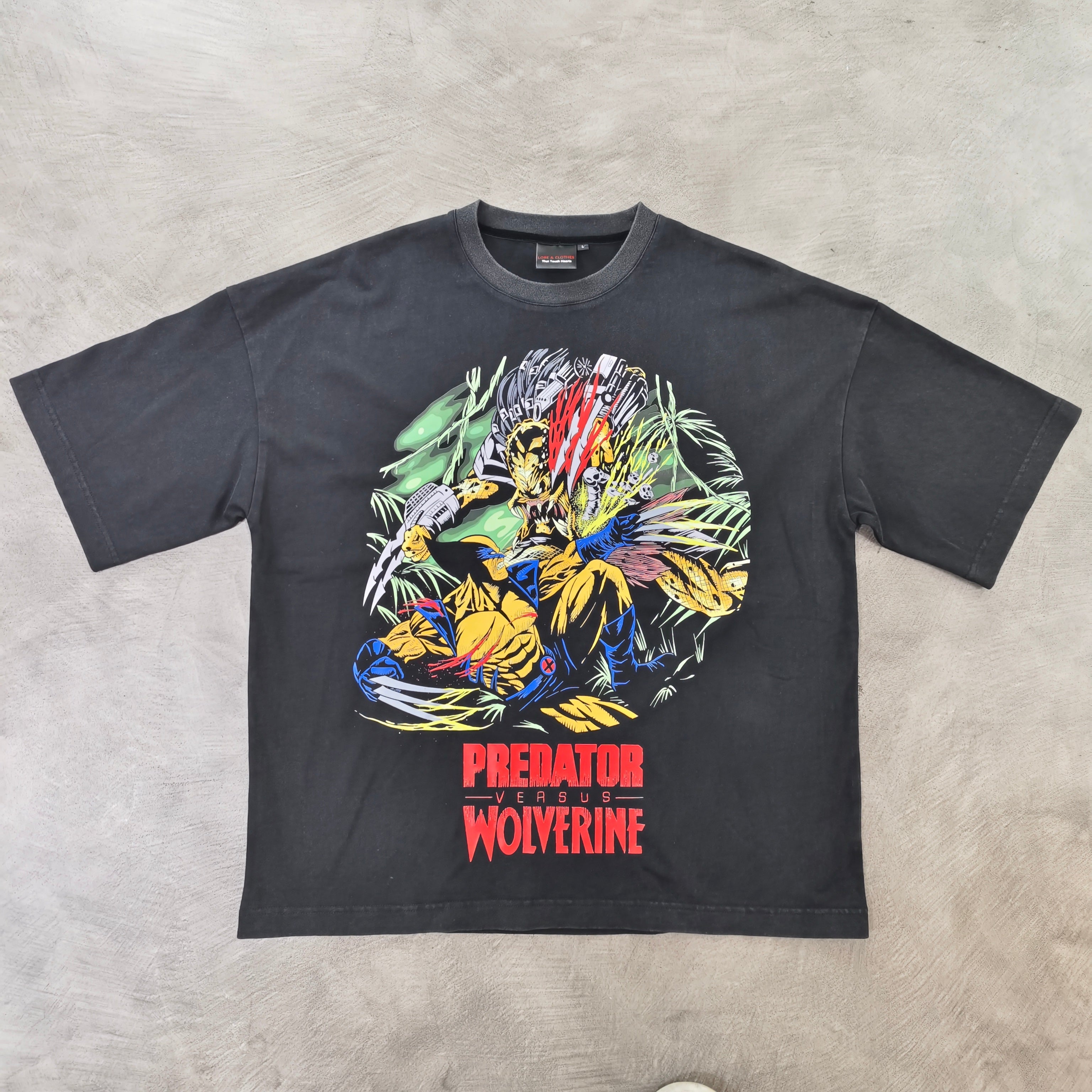 MEGALORE WOVERINE VS PREDATOR T-SHIRT