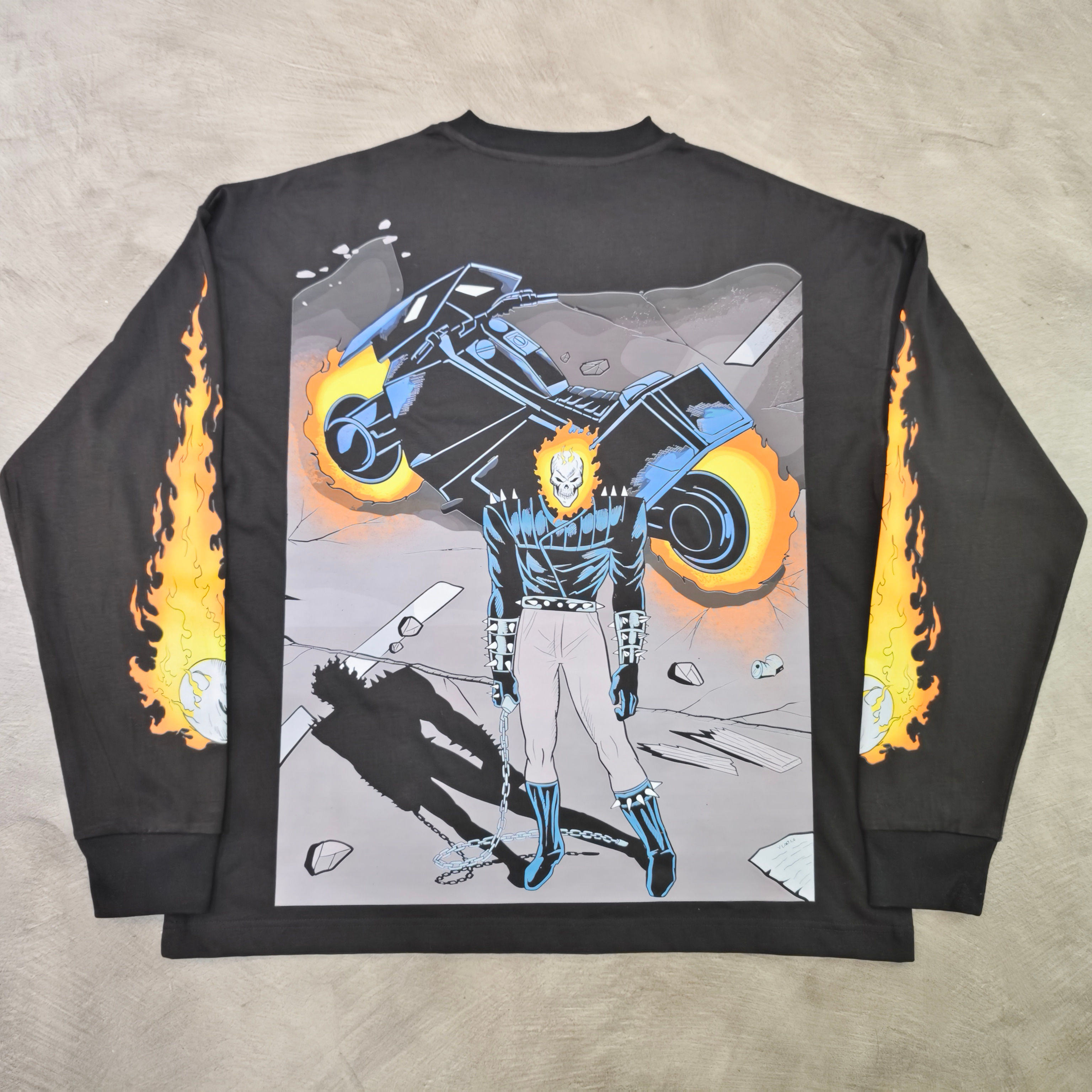 MEGALORE GHOST RIDER LONG SLEEVE TEE